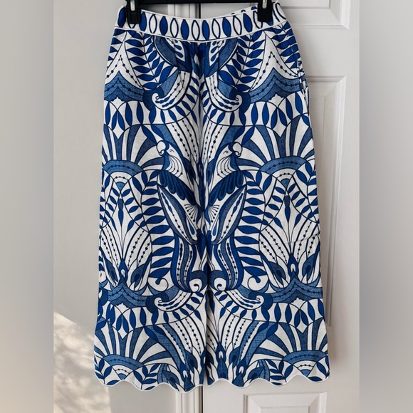 FARM Rio Lace Nature Euroflax™ Premium Linen Midi Skirt - Picture 12 of 15